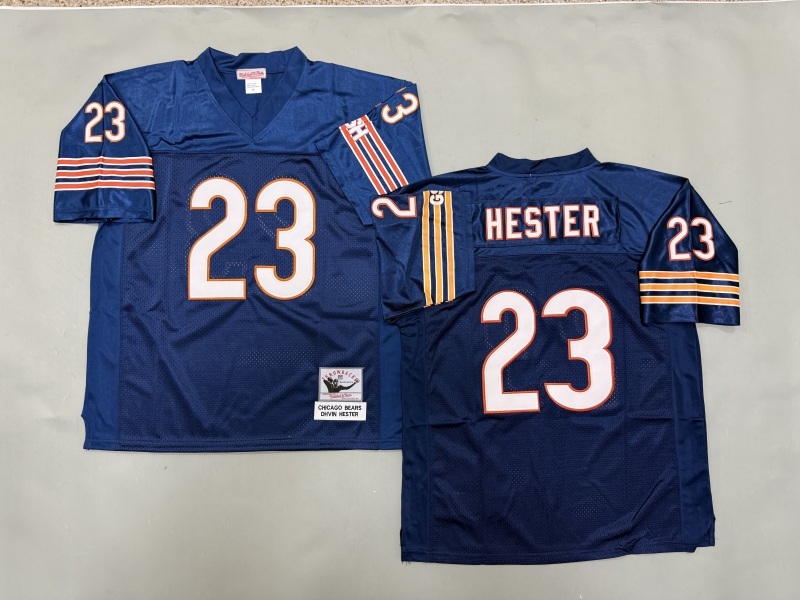 Men 2025 Nike Chicago Bears #23 Hester blue Throwback Limited NFL Jersey style 001
